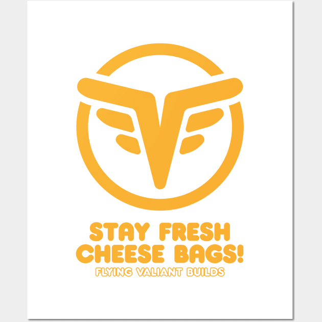 Stay Fresh 70's Style (Orange) Wall Art by jepegdesign